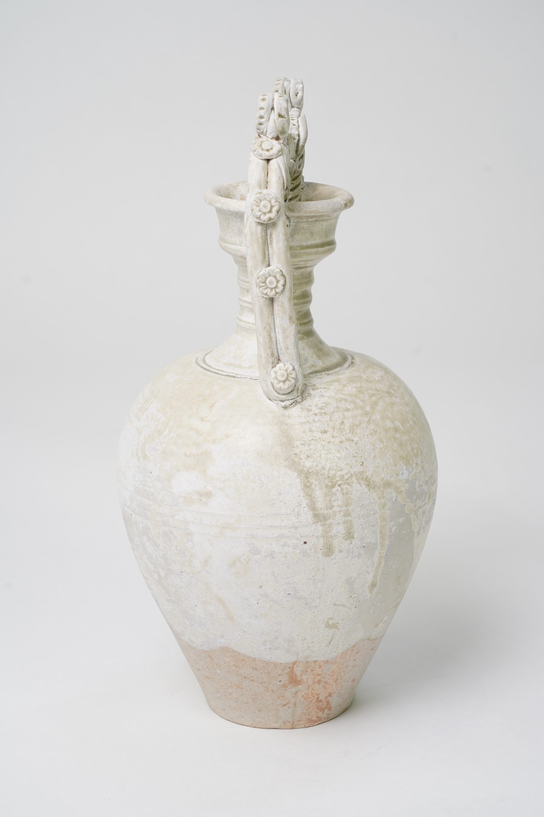 A Chinese white ware amphora, Tang dynasty (6th-8th century AD)